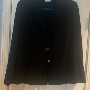 Chico's Black Two-Button Tailored Blazer